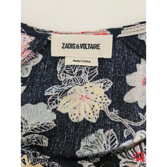 Zadig & Voltaire Raspali Print Mini Dress, Size S - Picture 9 of 12